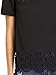 Romwe Women's Short Sleeve Cut Out Summer Blouses Causal T-Shirts Black S
