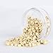 200Pcs Beads Silicone Aluminium Micro Nano Rings 3mm Lined For I Tip/Nano Hair Extensions Tool Beads (1 Bottle, Blonde Color)