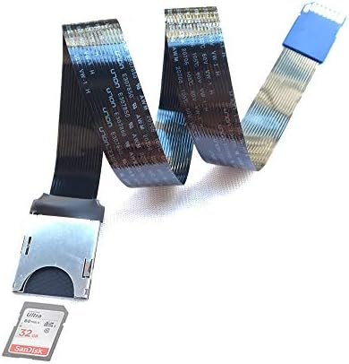 SD Extender Cable to SD Card Extension Cord Micro SD Memory Card for SanDisk SDXC/Macbook/Kindle/Raspberry Pi/Camera/3D Printer (Black)