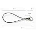 100Pcs Black Lanyard Split Ring Strap for Mobile Cell Phone/Mp3/Mp4/USB Flash Drive/Charms/Keyring and More