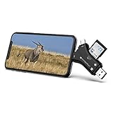 Campark Trail Camera SD Card Viewer Compatible with iPhone iPad Mac or Android, SD and Micro SD Memory Card Reader to View Wildlife Game Camera Hunting Photos or Videos on Smartphone