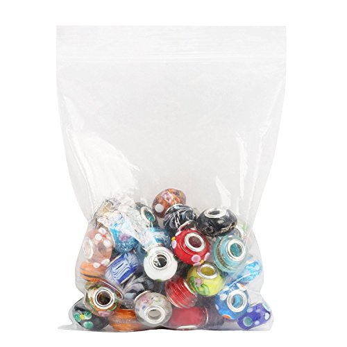 Naler 50PCS Spray Painted Glass European Beads with Silver Brass Cores Large Hole Beads, Mixed Color - Thumbnail 5