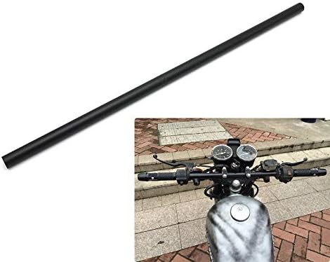 DishKooker Universal 7/8" 22mm Tracker Handlebar Drag Bar for Motorcycle Bike （ black;straight ）