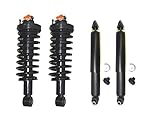 DTA 70014 Full Set 2 Front Complete Struts with Springs and Mounts + 2 Rear Shocks 4-pc Set, 2000-2006 Toyota Tundra 2WD