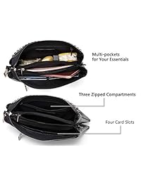 VASCHY SAC - Cartera de mano de piel sintética para mujer