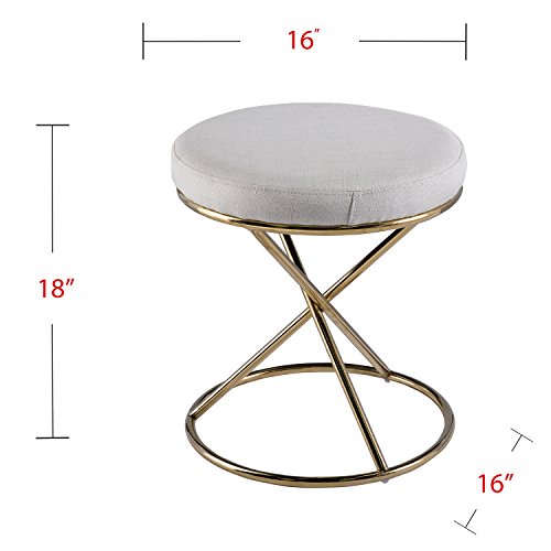Furniture HotSpot – Vanity Ottoman/Gold Stool - Thumbnail 7
