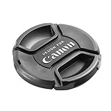 Kupton 77Mm Center-Pinch Snap-On Camera Lens Cap for Canon 77Mm Lens Cap, Black