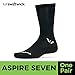 Swiftwick Seven Aspire Socks (X-Large, Black)