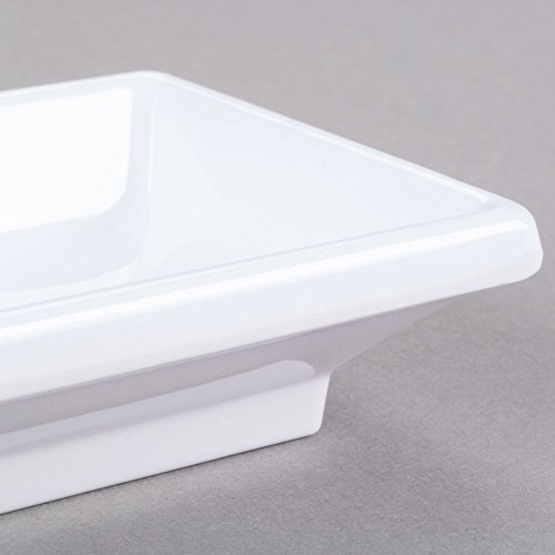 Soy Sauce Dinnerware Dish Set (4 Pack), White Melamine Side Dishes, Holding 2 oz, Set of 4 for Soy Sauce, Chilli Sauce, Vinegar, Small Appetizers & Snacks - Thumbnail 5