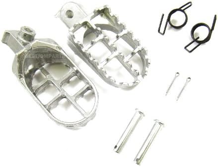MAXFASTMAX(TM) Foot Pegs Silver Aluminum XR CRF 50 70 110 125 or Similar Pit Dirt Bikes