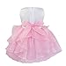 YiZYiF Baby Girls Flower Christening Wedding Birthday Ruffle Organza Tutu Dress Pink 18-24 Months