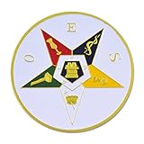 Freemasonic Order of the Eastern Star Round Car Auto Emblem - 3