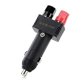 Jtron Dc 12v 10a Car Male Cigarette Lighter Plug with Power Wiring Cable Car to Take Power Black Power Cord for Inverter