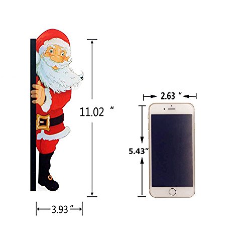 Goblin's Treasures Excelity Concise Monitor Message Board/Computer Monitors Side Panel/Notes Memo Board Message for Monitors,1Set (Left & Right) (Right，Santa Claus) - Thumbnail 5