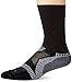 Balega Enduro V-Tech Crew Socks for Men and Women (1 Pair) (2016 Model), Black/Grey, Small