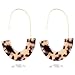 Acrylic Statement Earrings Tortoise Shell Earrings Fashion Jewelry Big Hoop Drop Earrings For Women