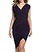 ANGVNS Women Sleeveless V Neck Bodycon Party Pencil Dresses