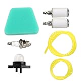 Hilom Gas Fuel Line Fuel Filter Air Filter Primer Bulb Spark Plug For Poulan Craftsman Chainsaw Replaces 530037793 530095646 530071835 188-513-1