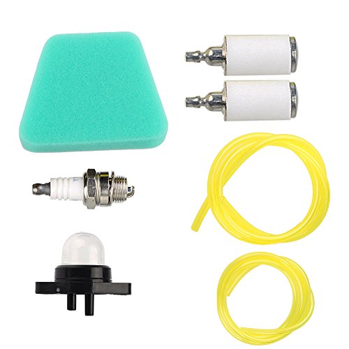 Hilom Gas Fuel Line Fuel Filter Air Filter Primer Bulb Spark Plug For Poulan Craftsman Chainsaw Replaces 530037793 530095646 530071835 188-513-1