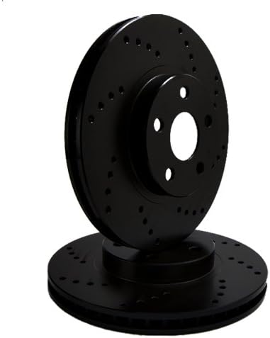 ATL Autosports Performance Brake Rotors REAR PAIR Fits 2009 Cadillac CTS [NOT V] [345mm Front &amp; 339mm Rear] ATL55166-01DOBZ