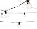 Deneve 25 Ft Globe String Lights G40 Bulbs, Black - Connectable Strings Lights for Bedroom, Outdoor String Lights, String Lights Outdoor, String Lights Indoor