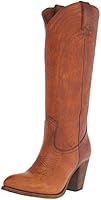 FRYE Women's Ilana Pull On Western Boot, Cognac, 6 M US