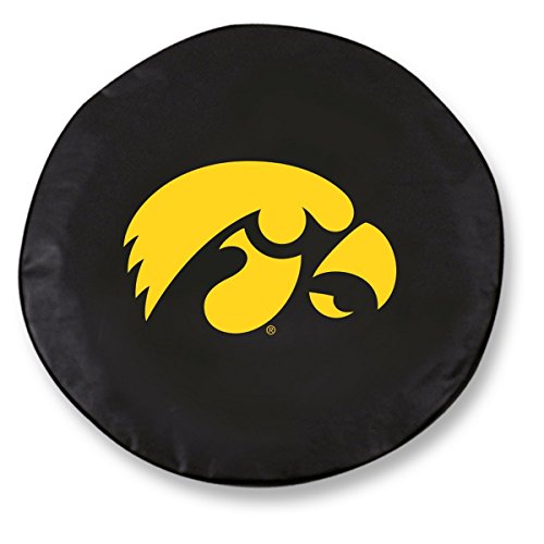 Iowa Hawkeyes HBS Black Vinyl Fitted Spare Car Tire Cover