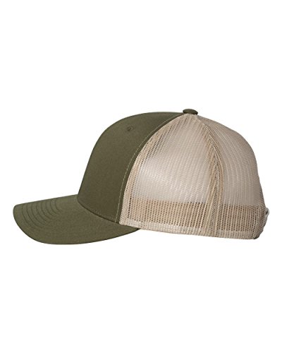 Flexfit/Yupoong 6606,6606T Retro Trucker Hat (Moss/Khaki)