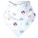 Aivedo Baby Bandana Drool Bibs,5- Pack Set Adjustable Snaps - Soft Absorbent Hypoallergenic 100% Cotton Feeder Bib- Burp Cloths Gifts for Drooling,Feeding and Teething-Girls Gifts