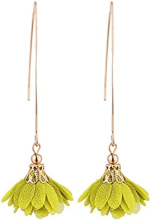 Infgreate Women Beautiful And Lovely Jewelry Long Dangle Flower Earrings Wedding Party Banquet Vintage Piercing Jewelry