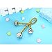 Mudder Silver Jingle Bells Bulk for Festival Decorations DIY Craft, 1 Inch, 40 Pack