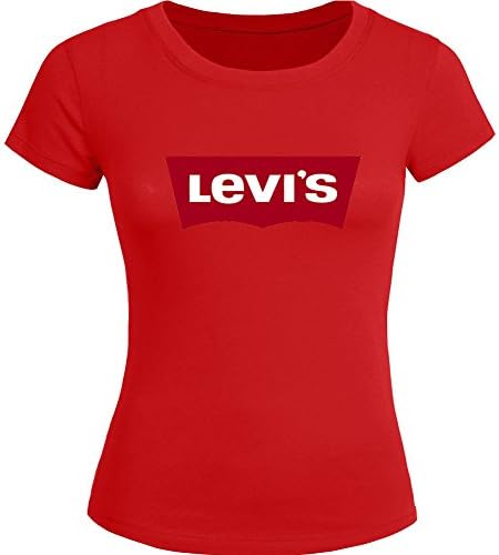 Levi's Batwing For Women's Printed Tee Tshirt Medium Red