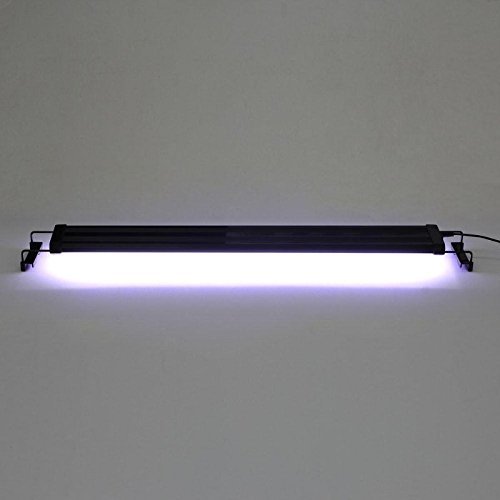 Deckey 18W Aquarium Fish Tank Extendable Light LED Blue and White Color Changing Frame Fish Lamp 108 LED(75CM)