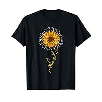 Music Teacher Back To School Musical Hippie Sunflower Gift T-Shirt