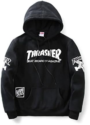 Men Thrasher Mag Flame Hoody Jacket -Diy &amp; Custom Pullover 2017 Hip-Hop
