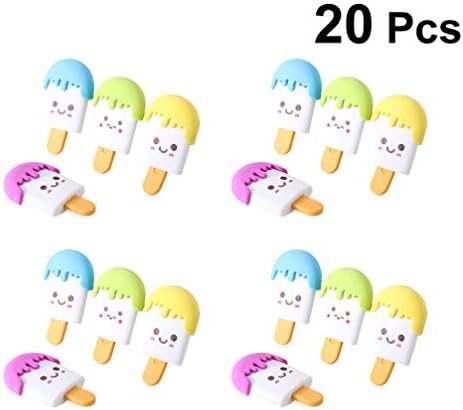 Nuobesty ピース鉛筆消しゴムパズル消しゴム食品アイスクリーム消しゴム面白いパーティー好意おもちゃ文房具