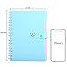 Spiral Notebook, 5 Subject Notebooks, Cute Diary, Wide Ruled Large Writing Paper, Colored Hardcover & Divider, 100 Sheets Wire Bound Notepad, 9.8