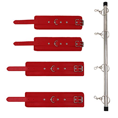 Family Spreader Bar, Stainless Steel Multifunctional Metal Pipe Birthday Gift(Red)