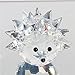 Waltz&F Clear Crystal Hedgehog Collectible Figurine Mini Animal Statue