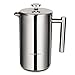 LOSCATO 34OZ Double Wall Stainless Steel French Press Coffee Maker (1L)