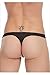 Louis Rouse Men's Solid Color Ice Silk Briefs Thong Black L
