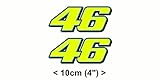 piggystickers Valentino Rossi Sticker Fluorescent Yellow 46 Vinyl Decal (2013) 4