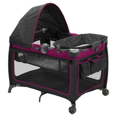 eddie bauer travel playard with bassinet changer and canopy