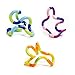 Tangle Jr. Classic Sensory Fidget Toy, Set of 3, Lime Green, Purple Pink, Orange Yellow