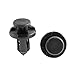uxcell 50pcs 9.5mm Hole Plastic Rivets Fastener Push Clips Black for Car Auto Fender