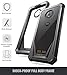 Moto Z4 Rugged Clear Case, Poetic Full-Body Hybrid Shockproof Bumper Cover, Built-in-Screen Protector, Guardian Series, Case for Motorola Moto Z4 (2019 Release), Black/Clear