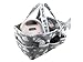 The Big Baby Bag - XL Diaper Caddy (Gray Cloud Design) with Free Changing Pad Liner! SuncoastBaby's Large Versatile Organizing Tote for Nursery/Bedside Storage, Toys, Diapers, Baby Products, etc.