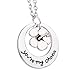 MA&SN Family BBF Best Friends Necklace You are My Ohana Flower Pendant Gift (Style A)