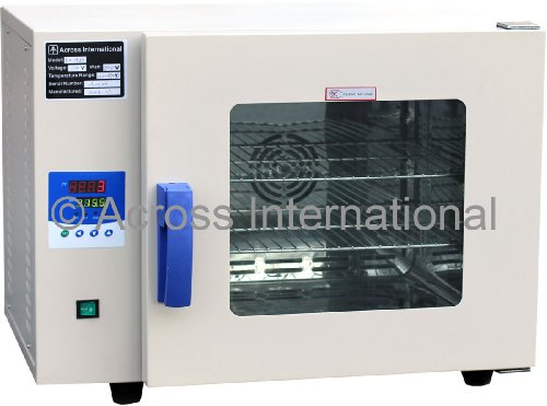 Across International FO19013.110 Stainless Steel Lab Digital Forced Air Convection Drying Sterilizing Oven 110V, 50/60 Hz, 300W, 200 Degree C, 10