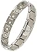 Smarter LifeStyle Elegant Titanium Magnetic Anklet for Men and Women - Adjustable Bracelet Length with Sizing Tool for Perfect Fit, Magnetic Ankle Bracelet (Silver)